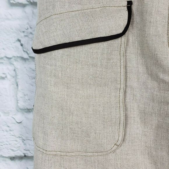 Ann Taylor Loft Linen Skirt Lined Tan Size 6 - Picture 3 of 7